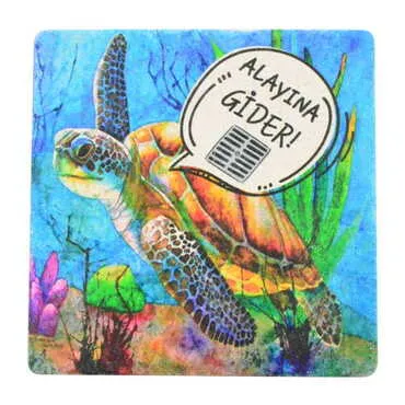 Funny Themed Bathroom Stone Drain Cover 100x100 mm - 6