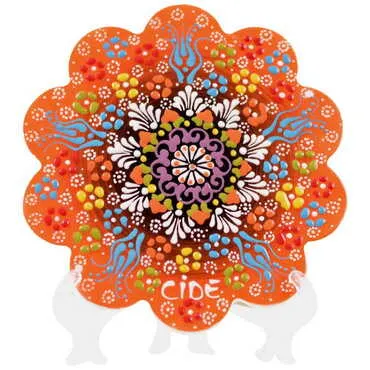 City Themed Turkish Ceramic Relief Trivet Big Size - 5