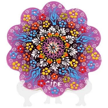 City Themed Turkish Ceramic Relief Trivet Big Size - 6