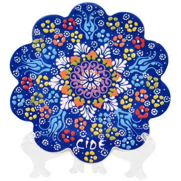 City Themed Turkish Ceramic Relief Trivet Big Size - 8