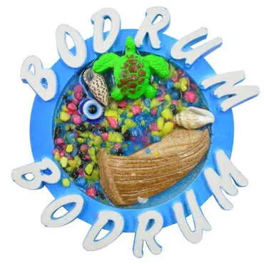 Bodrum Themed Polyester Fridge Magnet - 4