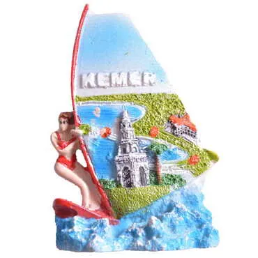 Kemer Themed Polyester Fridge Magnet - 44