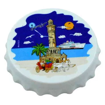 Toptan İzmir Temalı Uv Baskılı Kapak Açacak Magnet 63x15 mm - 9