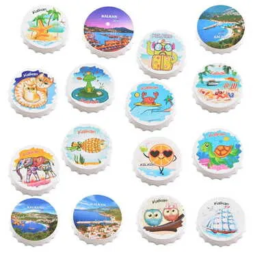 Toptan Kalkan Temalı Uv Baskılı Kapak Açacak Magnet 63x15 mm - 2