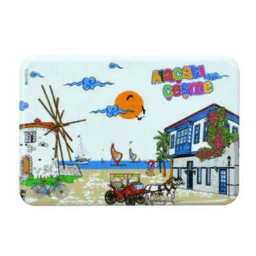 Toptan Alaçatı Bölgesi Temalı Uv Baskılı Magnet 80x50 mm - 5