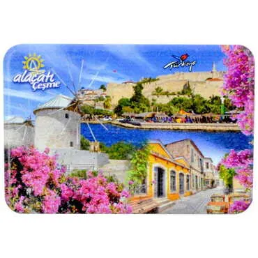 Toptan Alaçatı Bölgesi Temalı Uv Baskılı Magnet 80x50 mm - 9