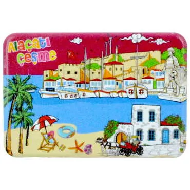 Toptan Alaçatı Bölgesi Temalı Uv Baskılı Magnet 80x50 mm - 12