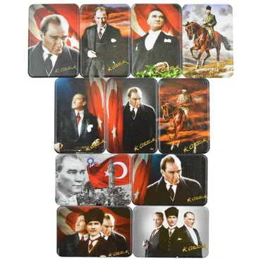 Toptan Atatürk Temalı Uv Baskılı Magnet 80x50 mm - 3