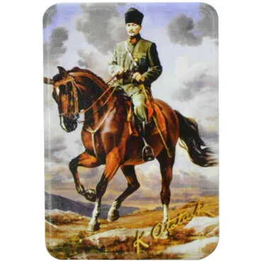 Toptan Atatürk Temalı Uv Baskılı Magnet 80x50 mm - 6