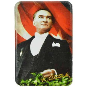 Toptan Atatürk Temalı Uv Baskılı Magnet 80x50 mm - 9