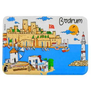 Toptan Bodrum Temalı Uv Baskılı Magnet 80x50 mm - 7