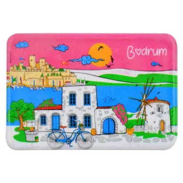 Toptan Bodrum Temalı Uv Baskılı Magnet 80x50 mm - 10