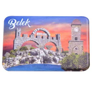 Belek Themed Customised UV Printed Plastic Base Rectangle Fridge Magnet 80x50 mm - 7