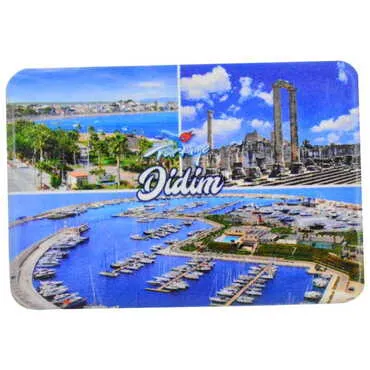 Didim Themed Customised UV Printed Plastic Base Rectangle Fridge Magnet 80x50 mm - 12