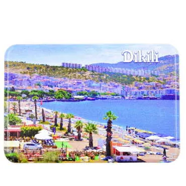 Dikili Themed Customised UV Printed Plastic Base Rectangle Fridge Magnet 80x50 mm - 7