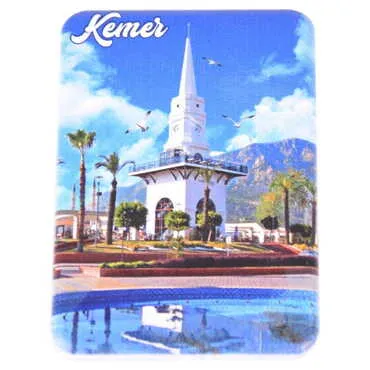 Kemer Themed Customised UV Printed Plastic Base Rectangle Fridge Magnet 80x50 mm - 7