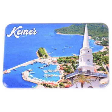 Kemer Themed Customised UV Printed Plastic Base Rectangle Fridge Magnet 80x50 mm - 17