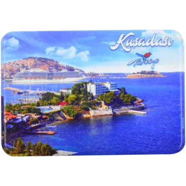 Kusadasi Themed Customised UV Printed Plastic Base Rectangle Fridge Magnet 80x50 mm - 10