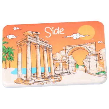 Side Themed Customised UV Printed Plastic Base Rectangle Fridge Magnet 80x50 mm - 7