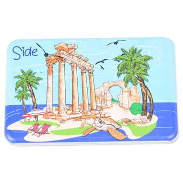 Side Themed Customised UV Printed Plastic Base Rectangle Fridge Magnet 80x50 mm - 12