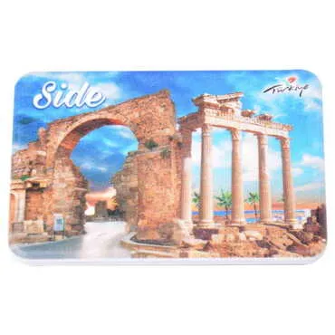 Side Themed Customised UV Printed Plastic Base Rectangle Fridge Magnet 80x50 mm - 13