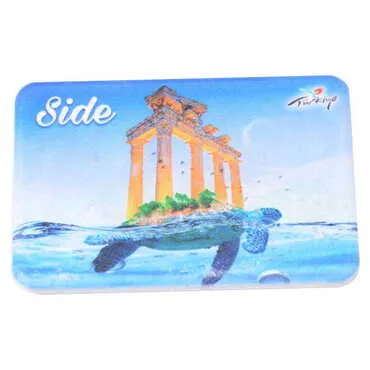 Side Themed Customised UV Printed Plastic Base Rectangle Fridge Magnet 80x50 mm - 15