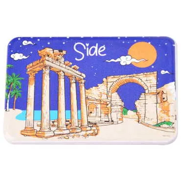 Side Themed Customised UV Printed Plastic Base Rectangle Fridge Magnet 80x50 mm - 16
