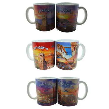 Toptan Antalya Temalı Seramik Özel Baskılı Kupa 80x95 mm - 2