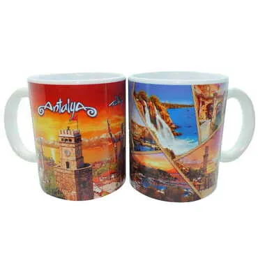 Toptan Antalya Temalı Seramik Özel Baskılı Kupa 80x95 mm - 3