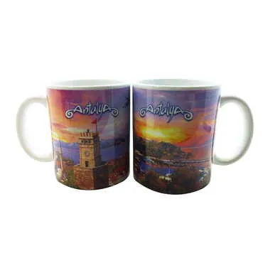 Toptan Antalya Temalı Seramik Özel Baskılı Kupa 80x95 mm - 4
