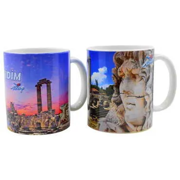 Didim Themed Customised Porcelain Souvenir Travel Mug 80x95 mm - 4