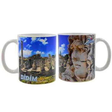 Didim Themed Customised Porcelain Souvenir Travel Mug 80x95 mm - 5