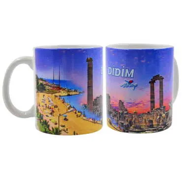 Didim Themed Customised Porcelain Souvenir Travel Mug 80x95 mm - 6