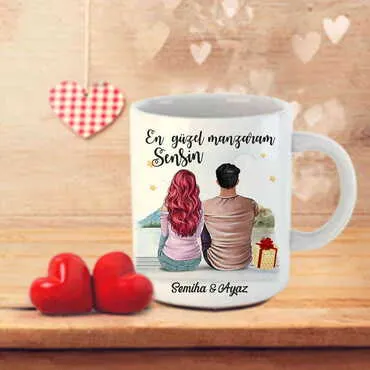 Sweetheart Themed Customised Porcelain Souvenir Travel Mug 80x95 mm - 30
