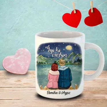 Sweetheart Themed Customised Porcelain Souvenir Travel Mug 80x95 mm - 41