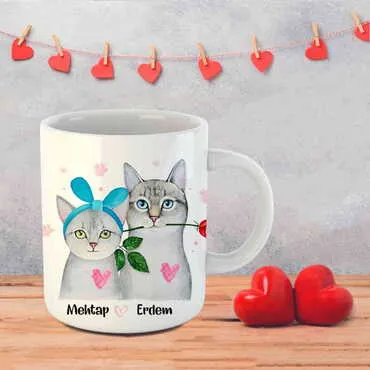 Sweetheart Themed Customised Porcelain Souvenir Travel Mug 80x95 mm - 58