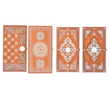 Customised Wooden Engraved Raised Backgammon - 16