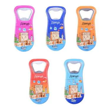 Alanya Themed Customised Uv Printed Plastic Base Plastic Base Bottle Opener 95x43 mm - 3
