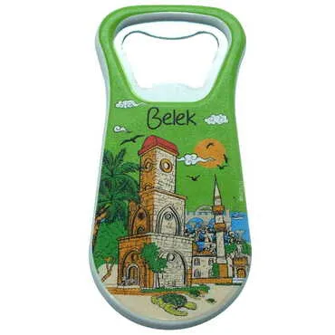 Belek Themed Customised Uv Printed Plastic Base Plastic Base Bottle Opener 95x43 mm - 5