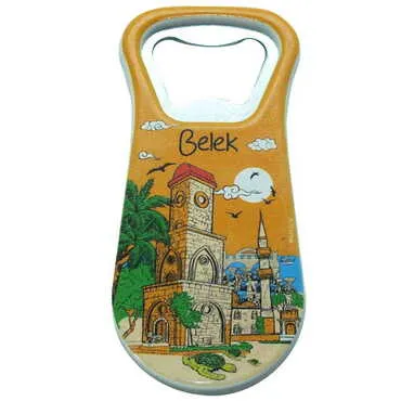 Belek Themed Customised Uv Printed Plastic Base Plastic Base Bottle Opener 95x43 mm - 9