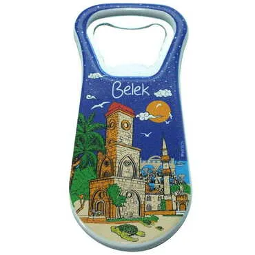 Belek Themed Customised Uv Printed Plastic Base Plastic Base Bottle Opener 95x43 mm - 10