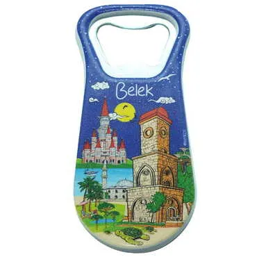 Belek Themed Customised Uv Printed Plastic Base Plastic Base Bottle Opener 95x43 mm - 11