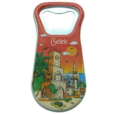 Belek Themed Customised Uv Printed Plastic Base Plastic Base Bottle Opener 95x43 mm - 18