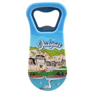 Dalyan Themed Customised Uv Printed Plastic Base Plastic Base Bottle Opener 95x43 mm - 4
