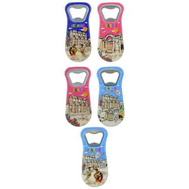 Ephesus Themed Customised Uv Printed Plastic Base Plastic Base Bottle Opener 95x43 mm - 3