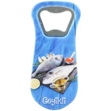 Geyikli Themed Customised Uv Printed  Plastic Base Plastic Base Bottle Opener 95x43 mm - 5