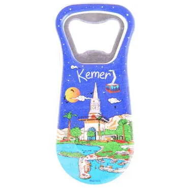 Kemer Themed Customised Uv Printed Plastic Base Plastic Base Bottle Opener 95x43 mm - 8