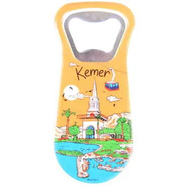 Kemer Themed Customised Uv Printed Plastic Base Plastic Base Bottle Opener 95x43 mm - 10