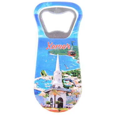 Kemer Themed Customised Uv Printed Plastic Base Plastic Base Bottle Opener 95x43 mm - 12