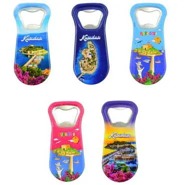 Toptan Kuşadası Temalı Uv Baskılı Açacak Magnet 95x43 mm - 3